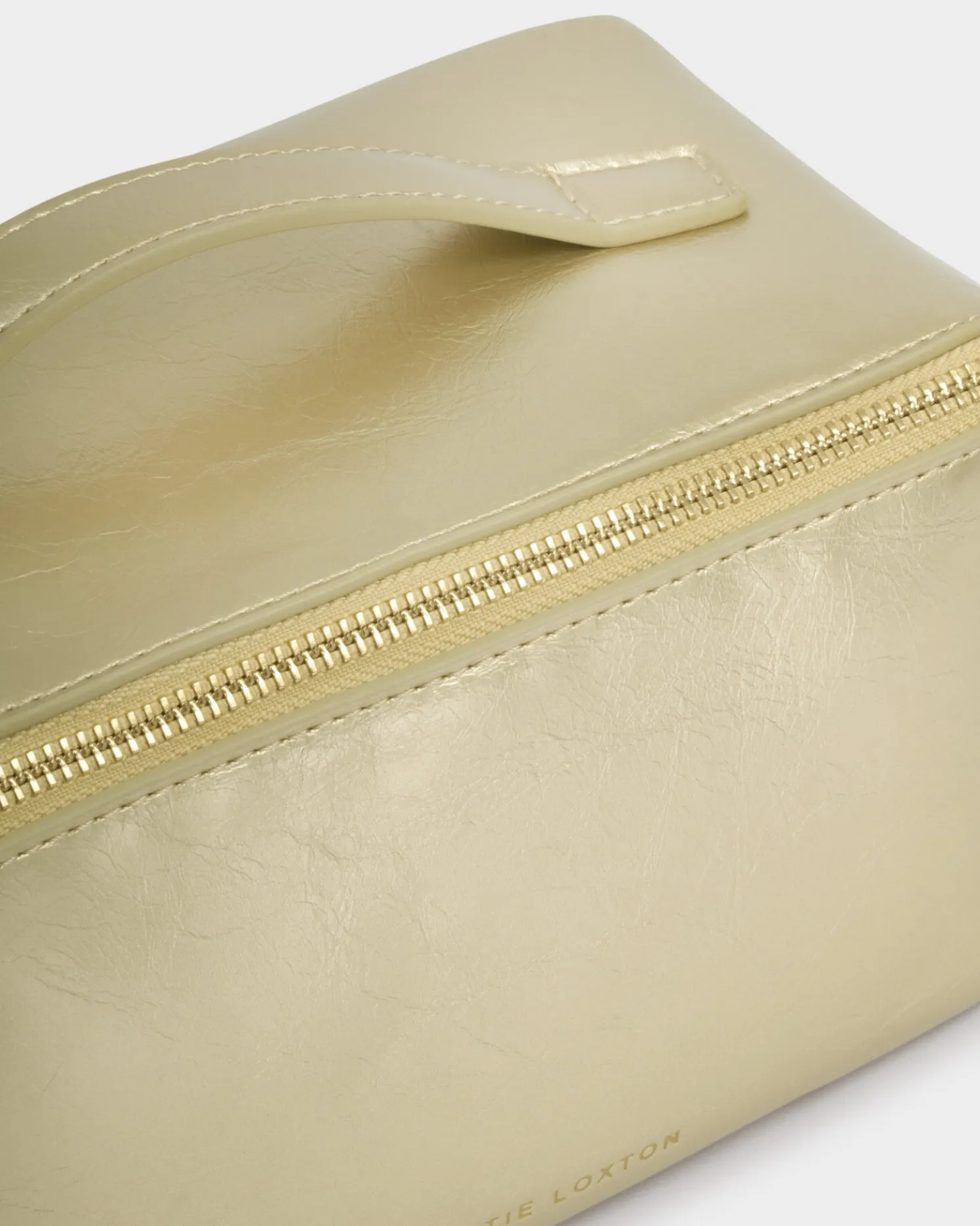 Patent Crackle Medium Makeup & Wash Bag