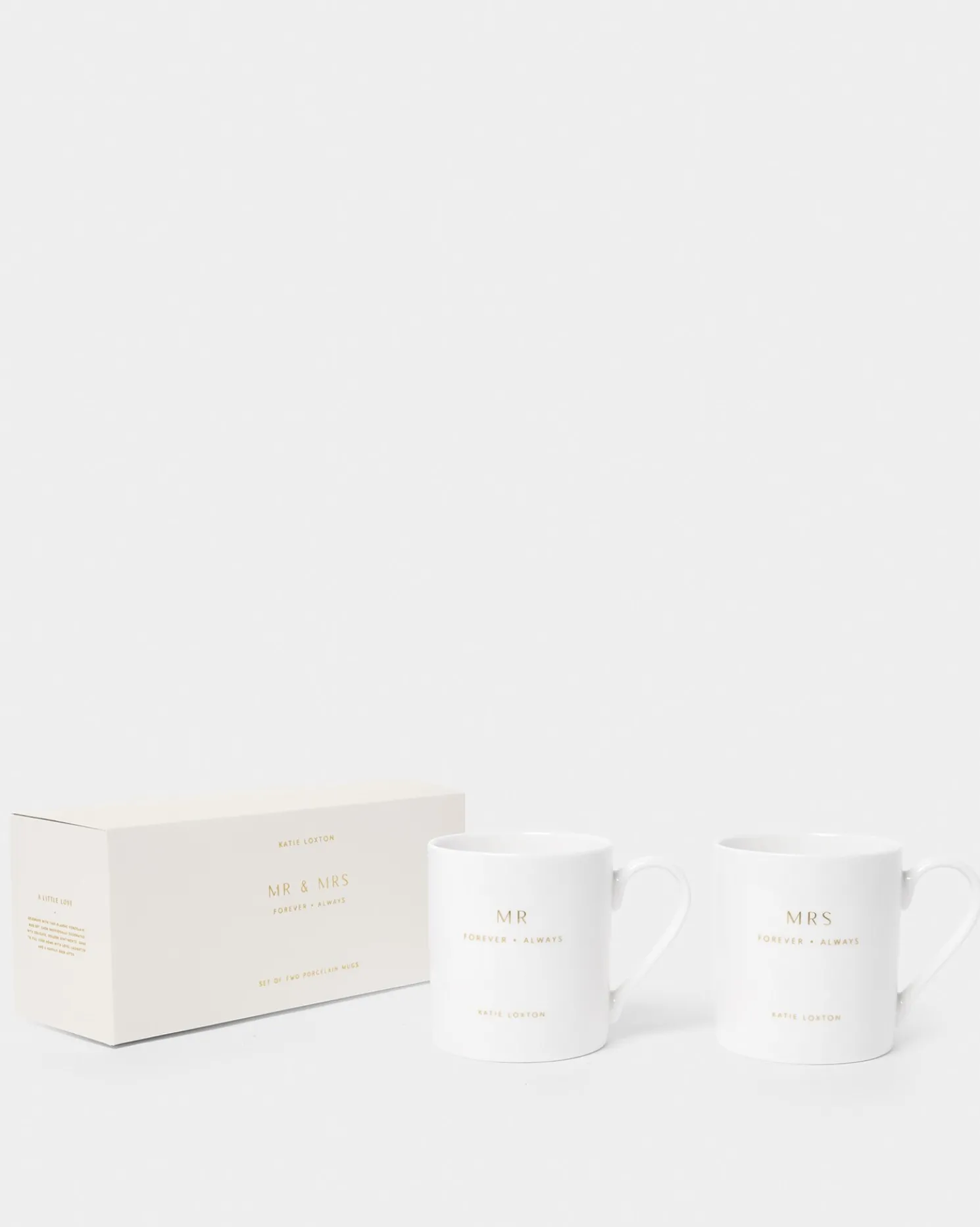 Porcelain Mug Gift Set 'Mr & Mrs'