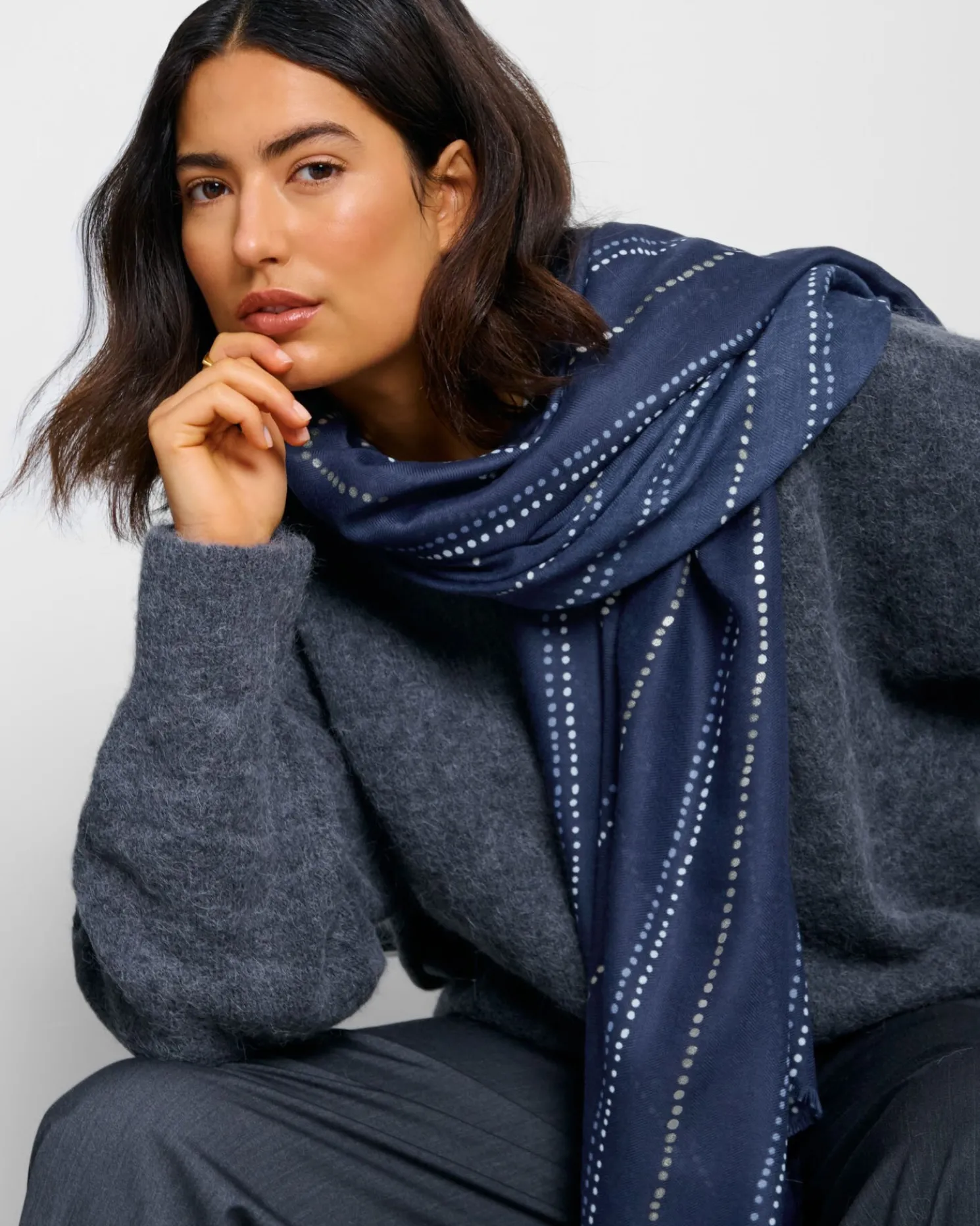 Printed Foil Scarf