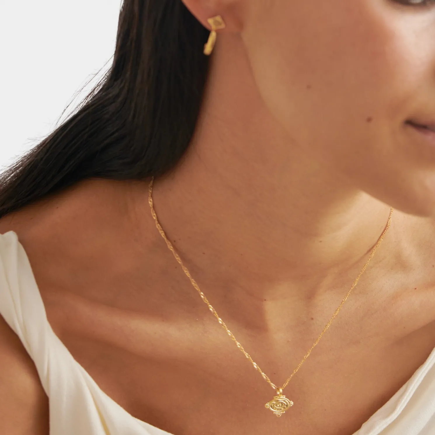 Protection' Waterproof Gold Charm Necklace