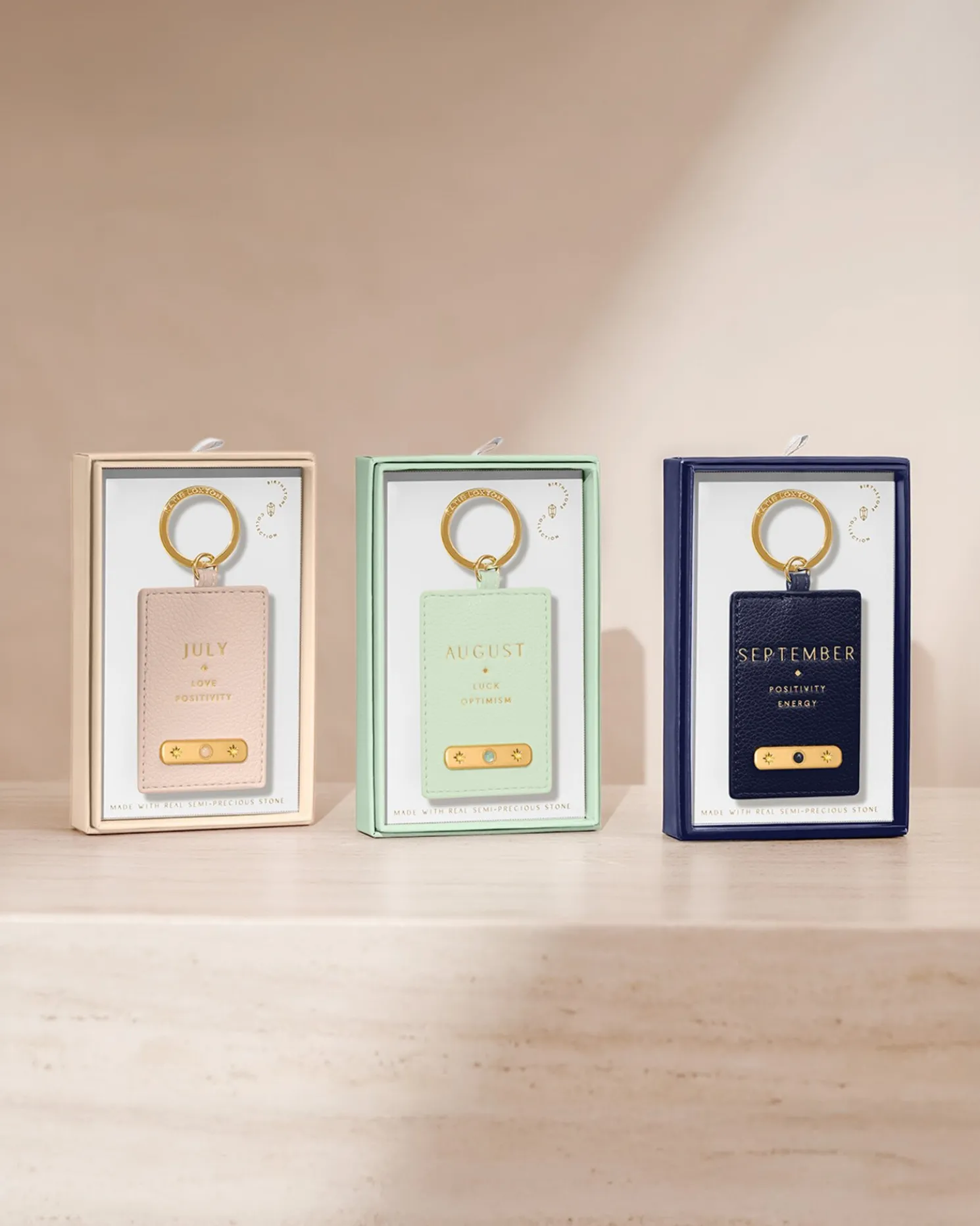 September' Birthstone Keyring