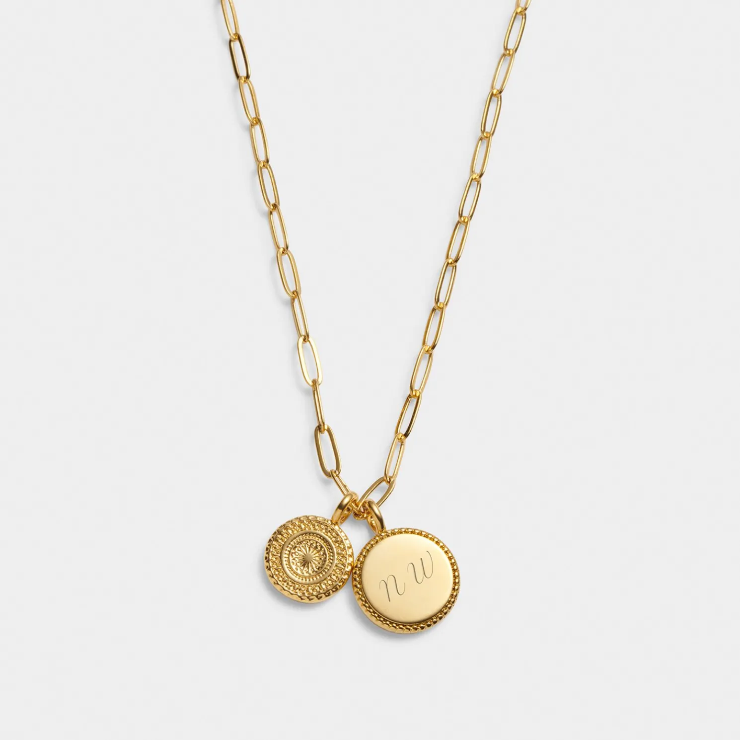 Sister' Waterproof Gold Charm Necklace
