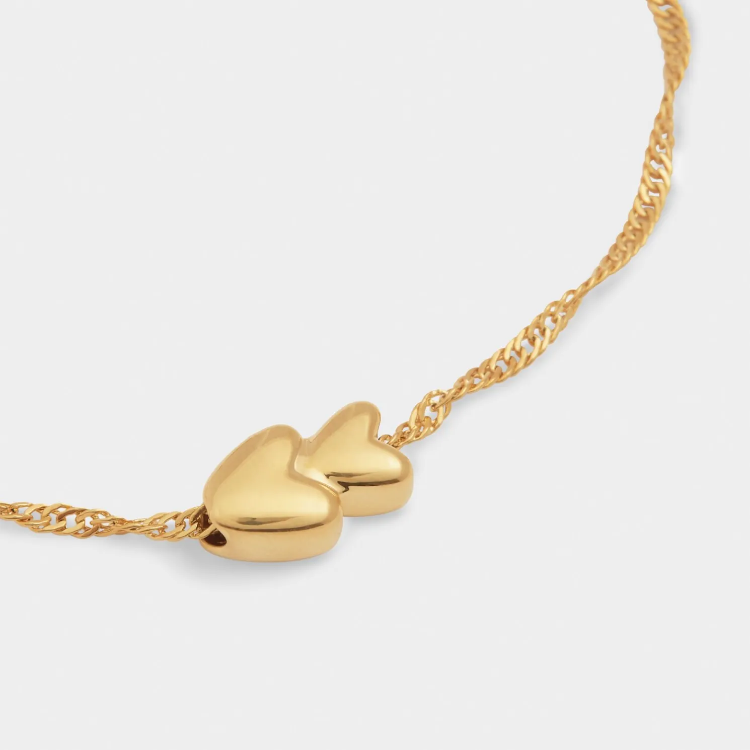 So Loved' Waterproof Gold Sentiment Bracelet