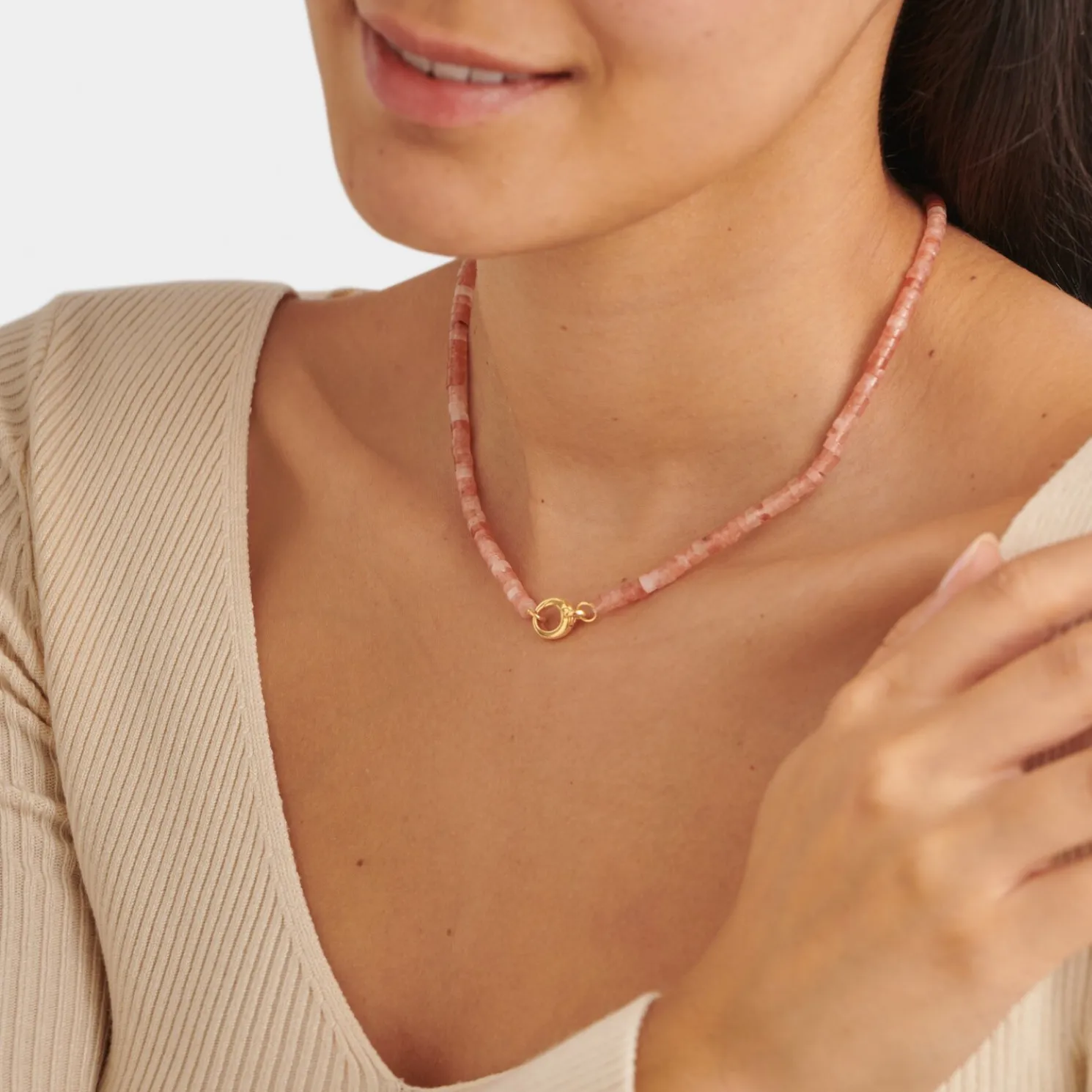 Sunset Glow Waterproof Gold Choker