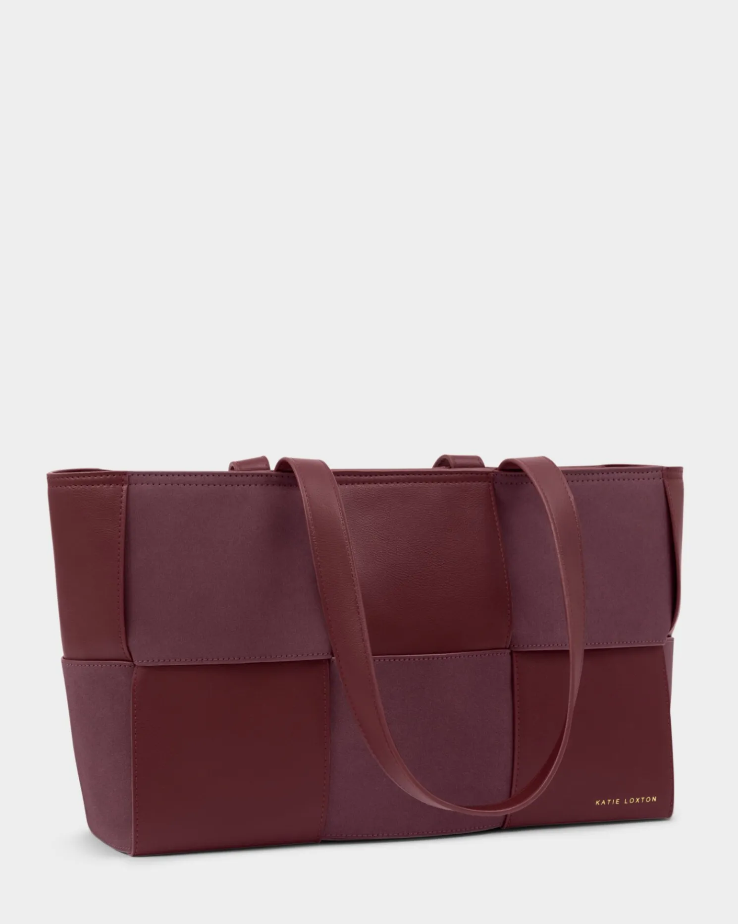 Taya Hand Woven Suedette Tote Bag