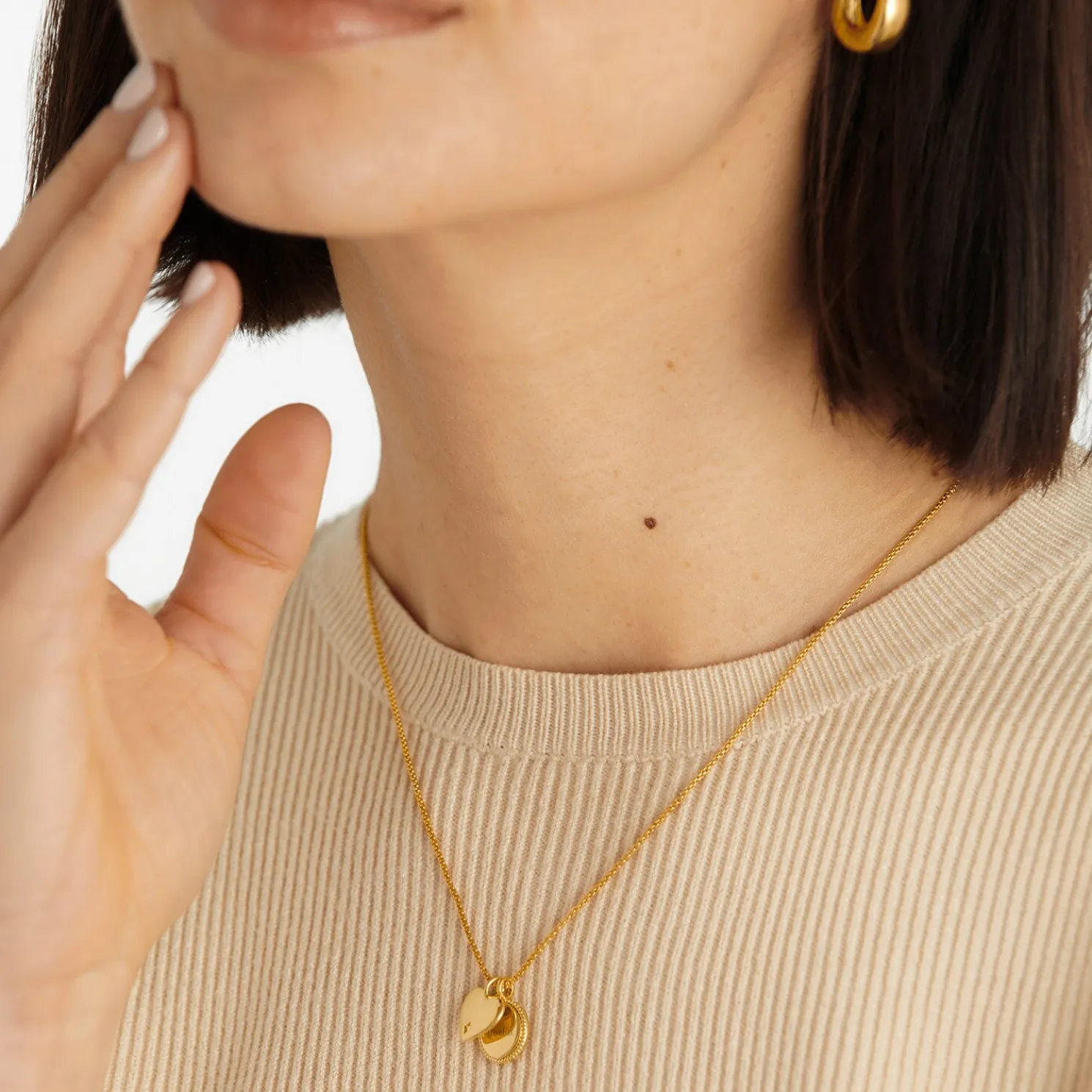 30th Birthday' Waterproof Gold Sentiment Necklace