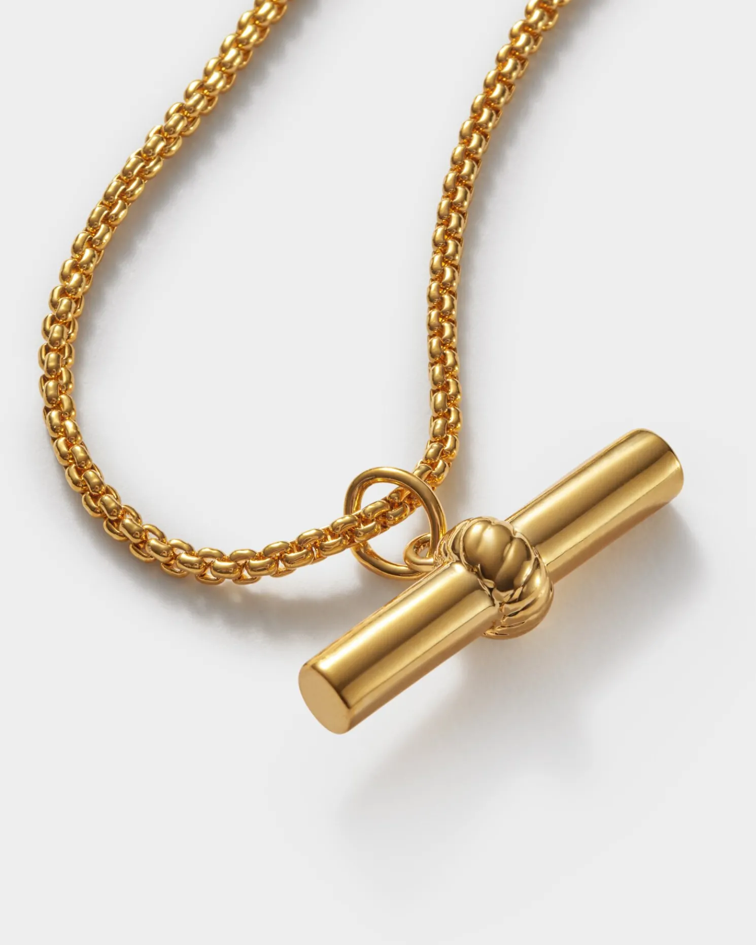 Themis Waterproof Gold T-Bar Bracelet