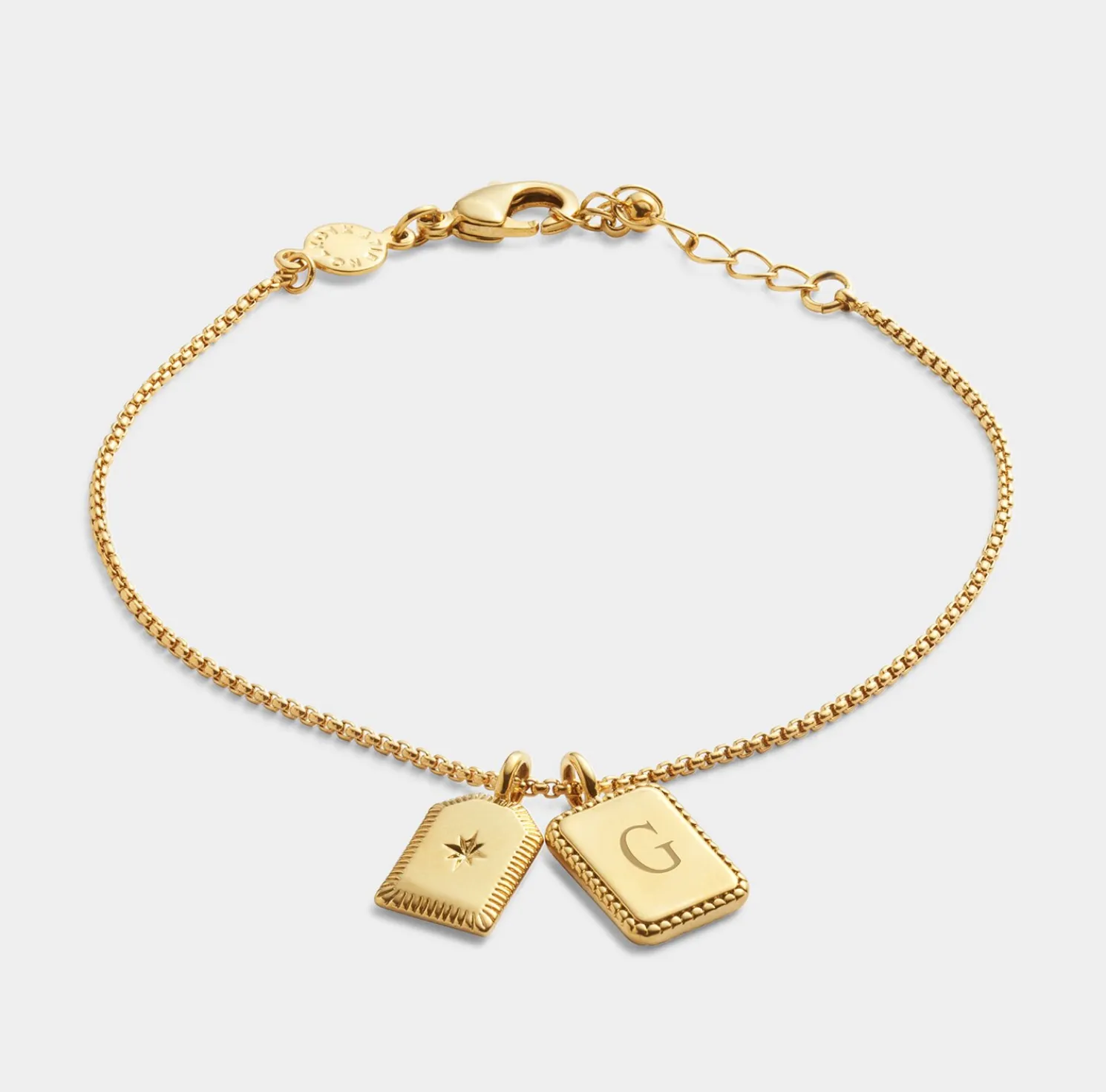 Treasured Friend' Waterproof Gold Charm Bracelet