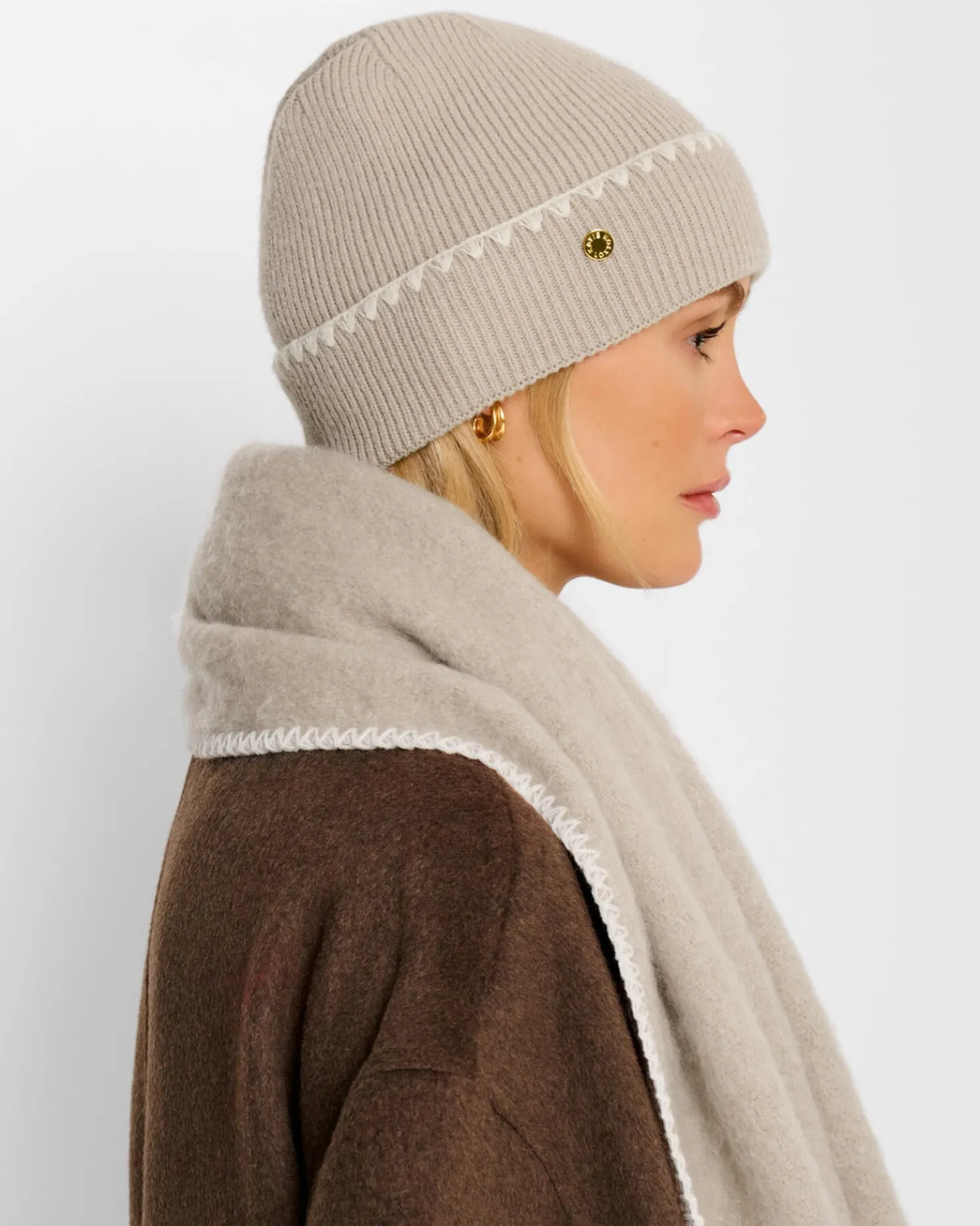 Whipstitch Knitted Hat