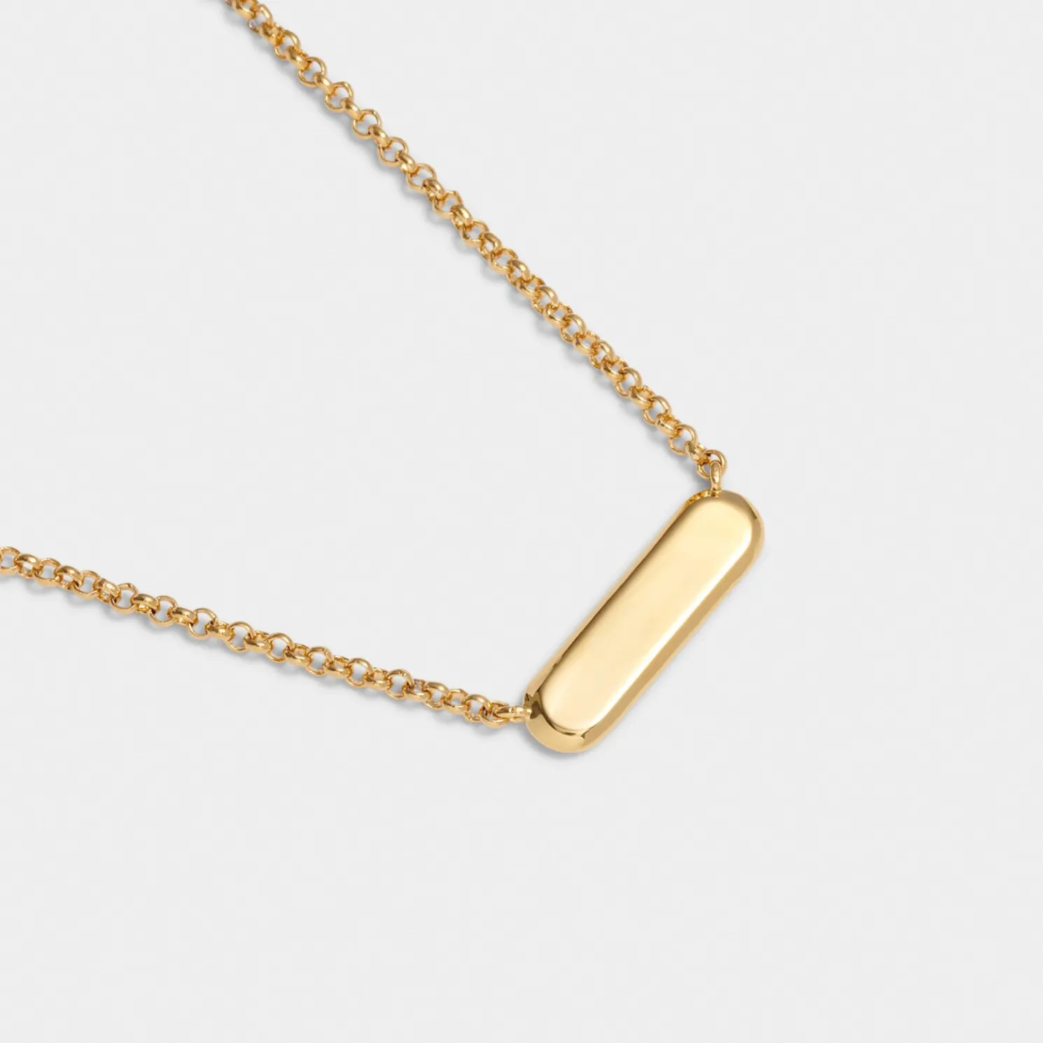 With Love' Waterproof Gold Signet Necklace