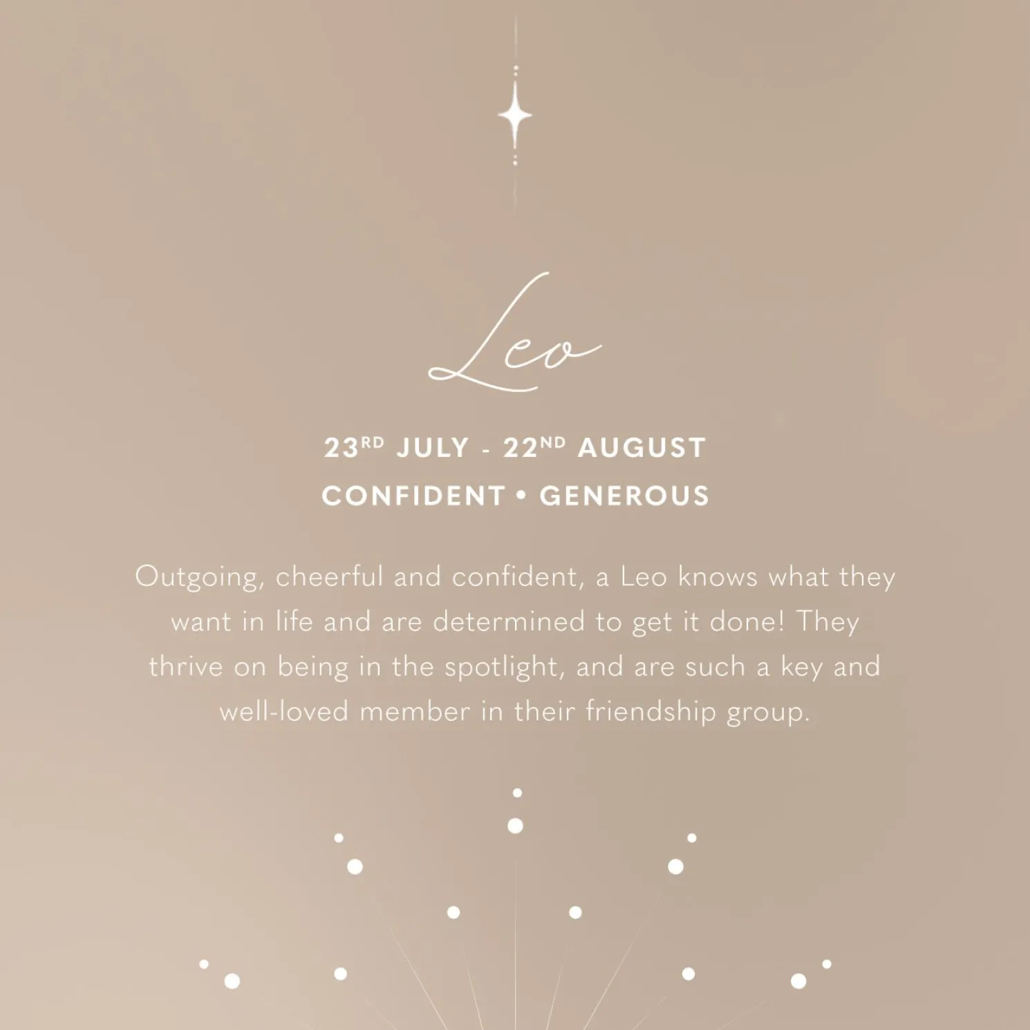 Zodiac Jewellery Box 'Leo'