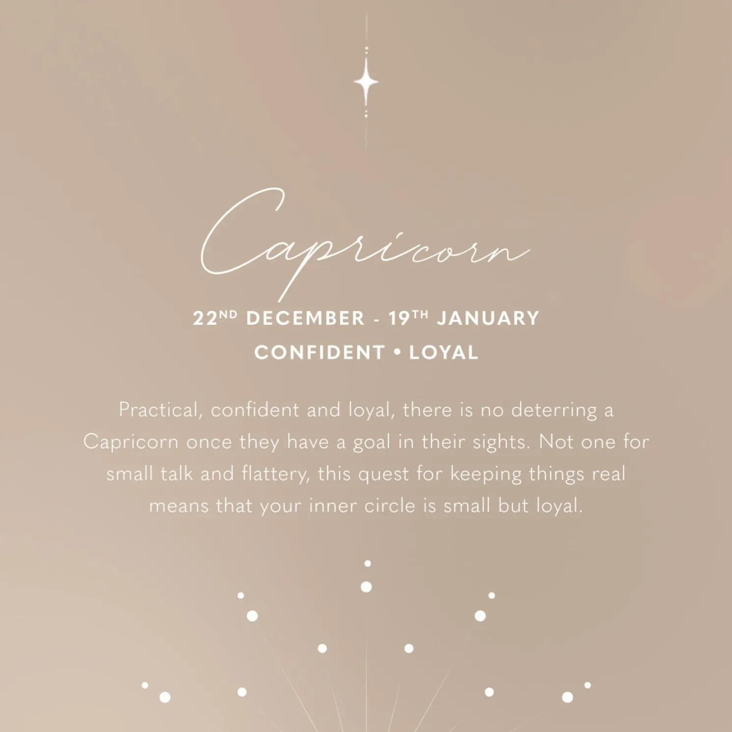 Zodiac Wristlet Pouch 'Capricorn'